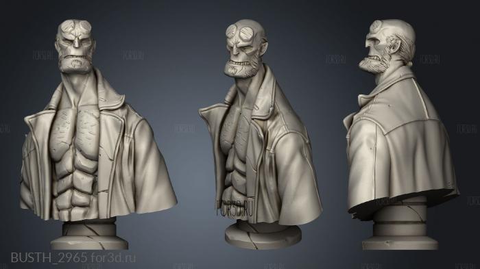 Hellboy stl model for CNC