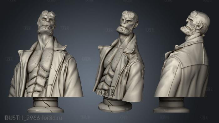 Hellboy base stl model for CNC