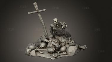 Скрытый Склеп,Груды Скелетов 3d stl модель для ЧПУ