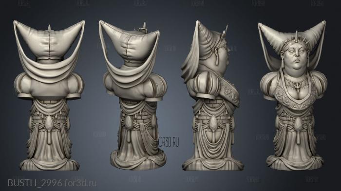 Human Chess Queen stl model for CNC