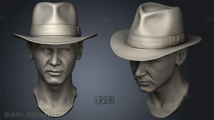 Indiana Jones Hat stl model for CNC