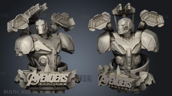 Iron Patriot Ref stl model for CNC