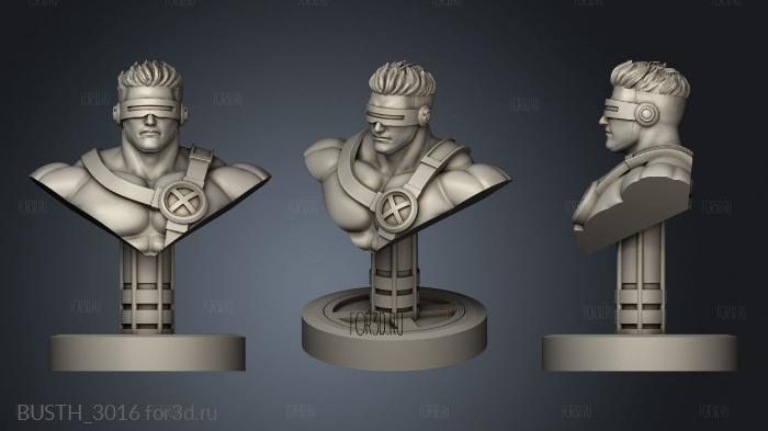 Jean Grey Cyclops and stl model for CNC