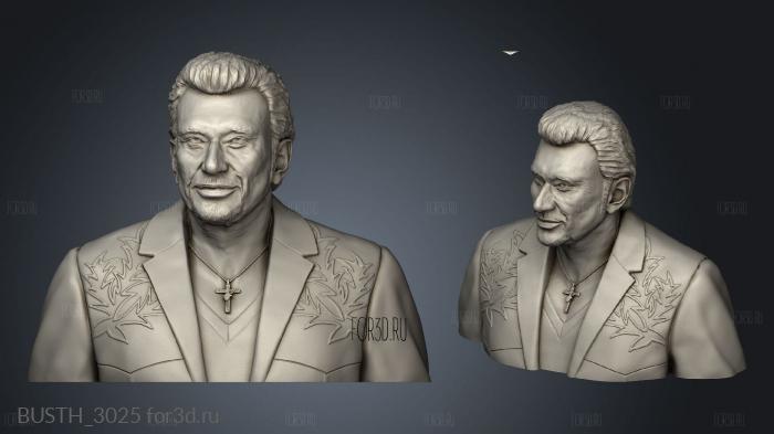 johnny hallyday stl model for CNC