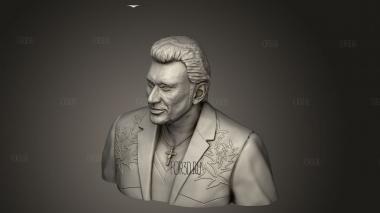 Джонни холлидей 3d stl модель для ЧПУ