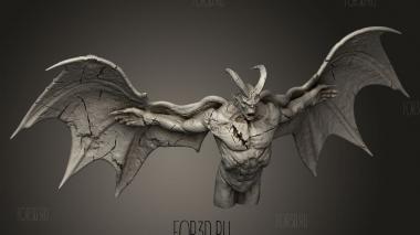 Статуя-диорама Лиги Справедливости Горгулья 3d stl модель для ЧПУ