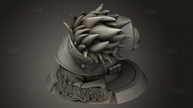 Какаши 3d stl модель для ЧПУ