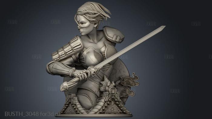 Katana stl model for CNC