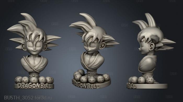 Kid Goku from Dragon Ball balls stl model for CNC