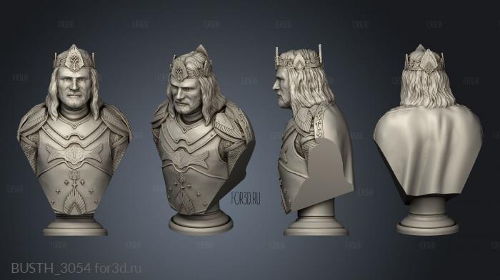 King Aragorn gkhell hollow stl model for CNC