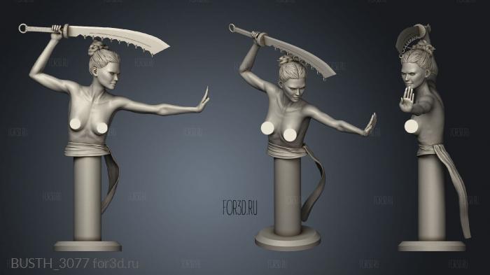 Lady nsfw simple stl model for CNC