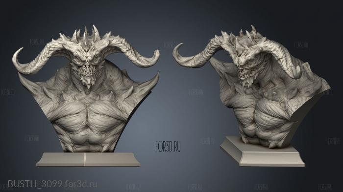 Light in the shadow Pit Fiend stl model for CNC