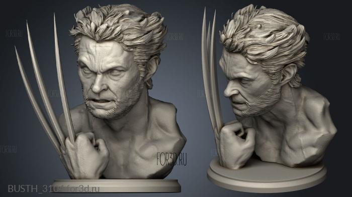 LOGAN WOLVERINE stl model for CNC