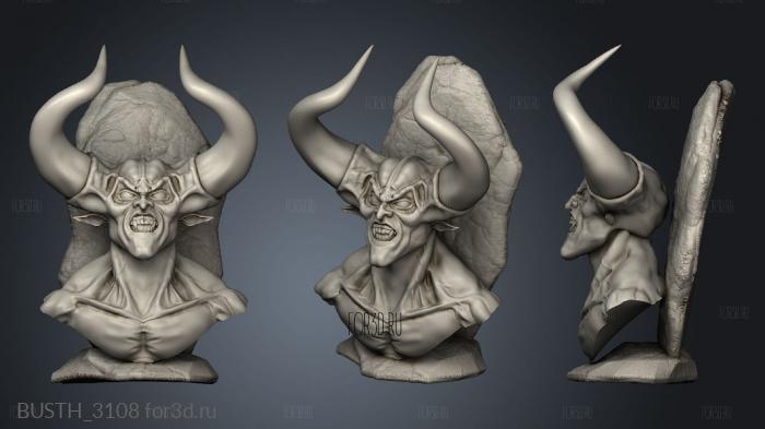 Lord Darkness back rock stl model for CNC