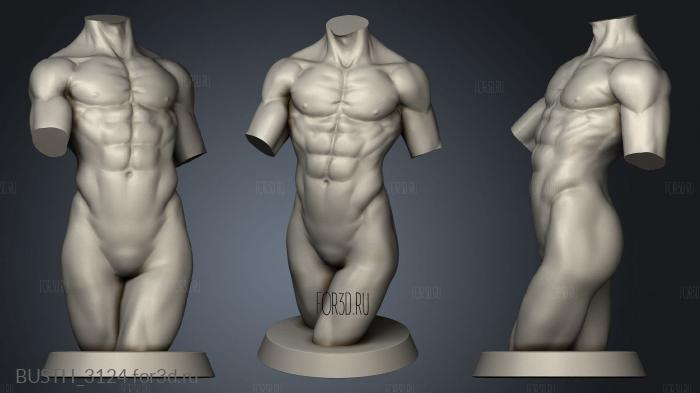 Male Mannequin stl model for CNC