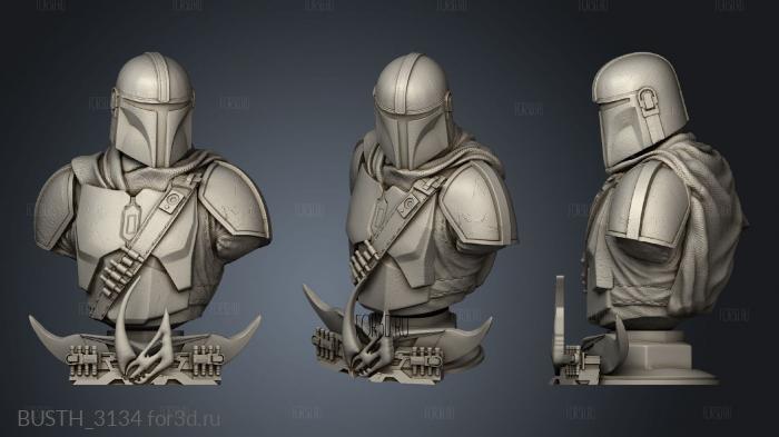 Mandalorian and infill Wars in fill icz stl model for CNC