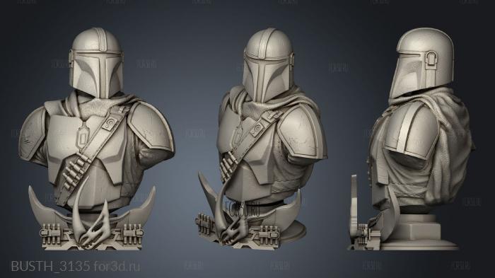 Mandalorian and infill Wars stl model for CNC