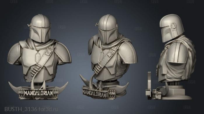 Mandalorian Star Wars ref stl model for CNC