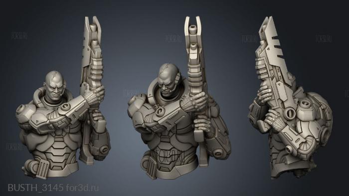 Marine Sergeant stl model for CNC