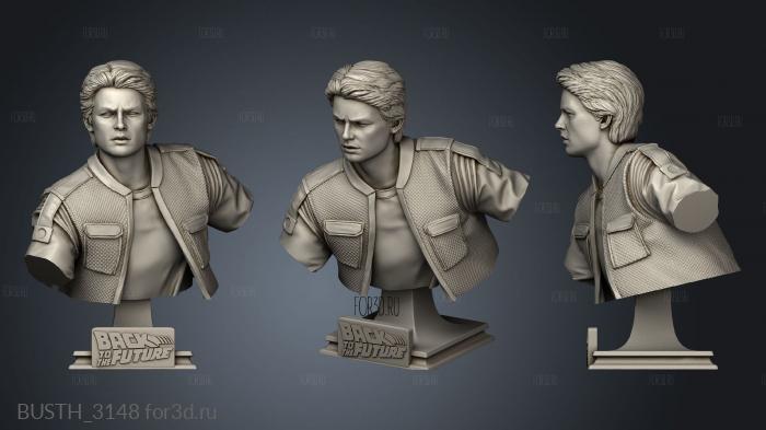 Marty Mcfly stl model for CNC