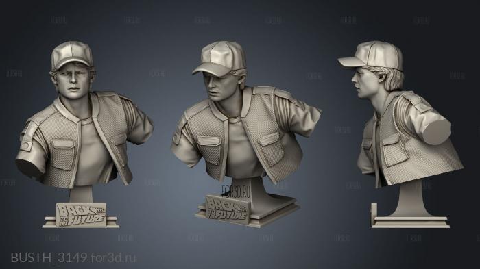 Marty Mcfly stl model for CNC