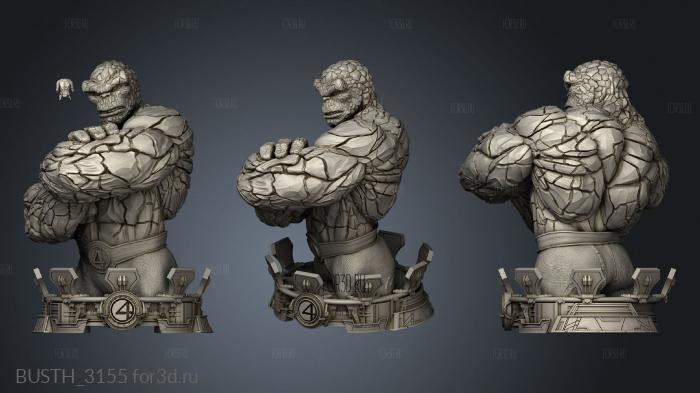 Marvel The Thing One stl model for CNC