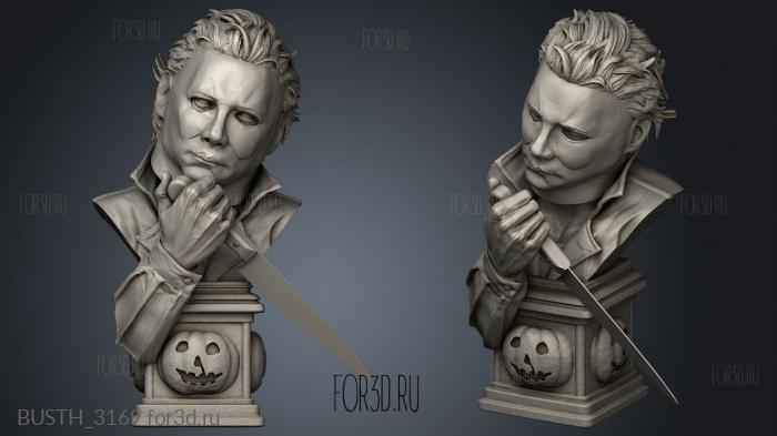 Michael Myers Darkest Eyes stl model for CNC