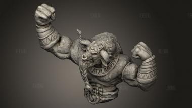 Племени Минотавров Размять Мышцы 3d stl модель для ЧПУ