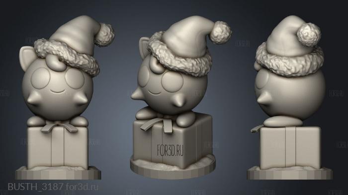 Monster Jigglypuff Holiday Alternate stl model for CNC