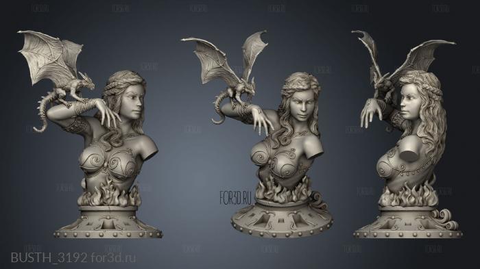 Mother Dragons Flame stl model for CNC