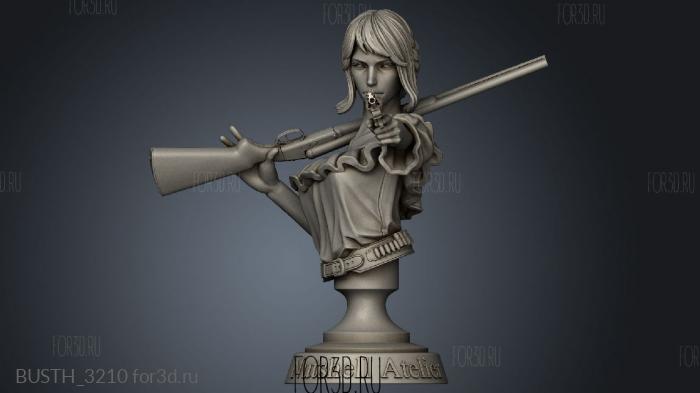 Gunslinger girl Clothed stl model for CNC