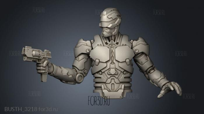 Neon Warrior Mecha Constable stl model for CNC