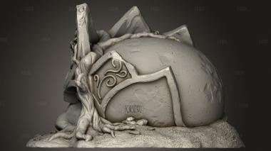 Древняя Статуя Оазиса 3d stl модель для ЧПУ