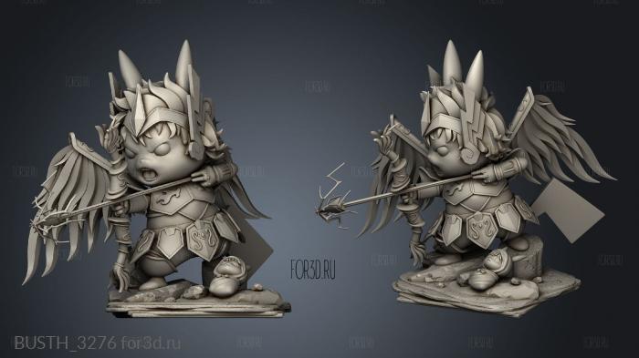 Pikachu Knight the Zodiac Aiolos Cosplay arco bot stl model for CNC