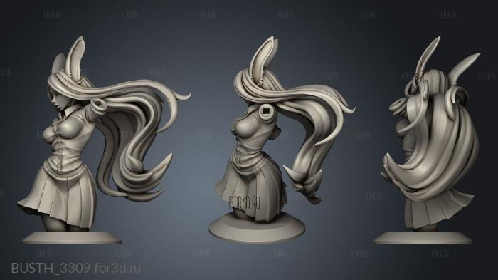 Rabbit Mirko School Girl stl model for CNC