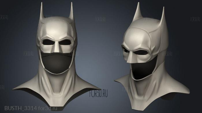 batman able helmet cowl RP ben affleck stl model for CNC