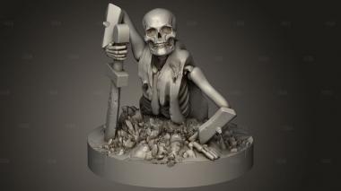 Поднимающийся скелет 3d stl модель для ЧПУ
