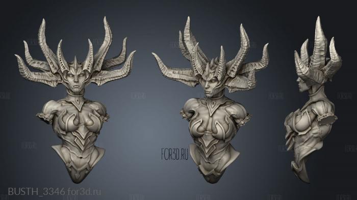 Legion Fire Demon Queen stl model for CNC