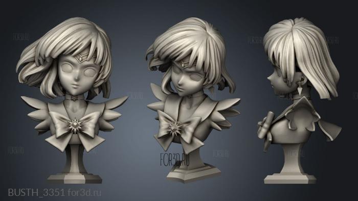 Sailor Saturn Siri Nitti bow stl model for CNC