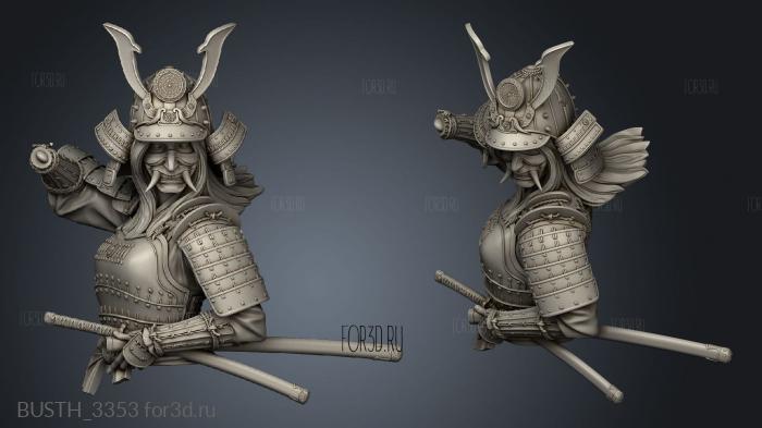 Samurai stl model for CNC