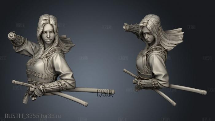 Samurai Ronin stl model for CNC