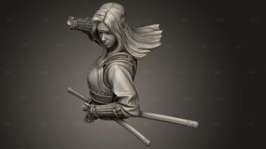 Самурай-Ронин 3d stl модель для ЧПУ
