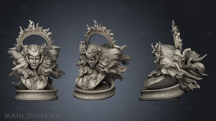 Scarlet Witch stl model for CNC