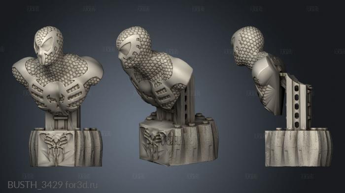 Spiderman stl model for CNC