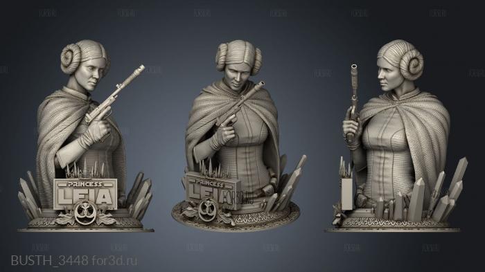 Star Wars Leia stl model for CNC