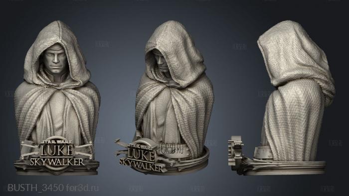 Star Wars Luke Skywalker stl model for CNC