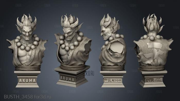 street fighter akuma stl model for CNC