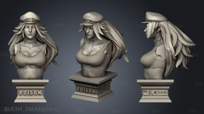 street fighter poison stl model for CNC