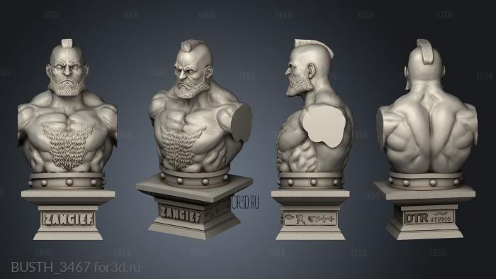 street fighter stand zangief stl model for CNC