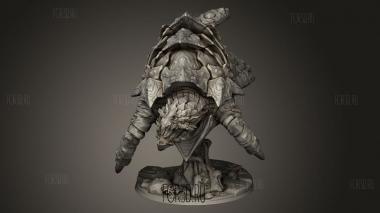 Затонувшее Королевство Черепаха Дракон Левиафан Дракон Черепаха 3d stl модель для ЧПУ